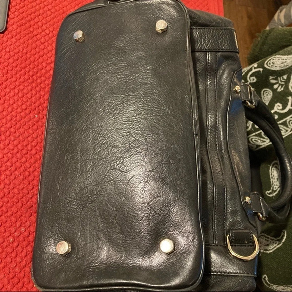 REBECCA MINKOFF  Large Leather Satchel w/ Handles and Strap Fun Lining - Picture 14 of 14